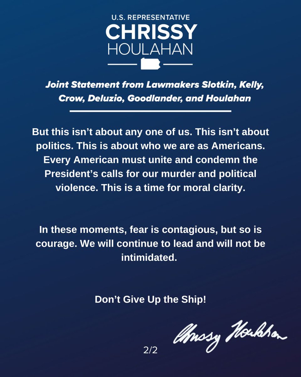 RepHoulahan's tweet image. Don&apos;t give up the ship.