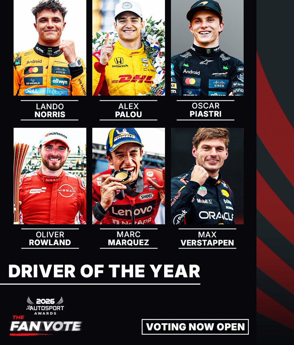 SCUDERIAFEMBOY's tweet image. max has been nominated for driver of the year and moment of the year at the autosport awards! 🏎️

you can vote in both categories here: 
autosport.com/awards-voting/