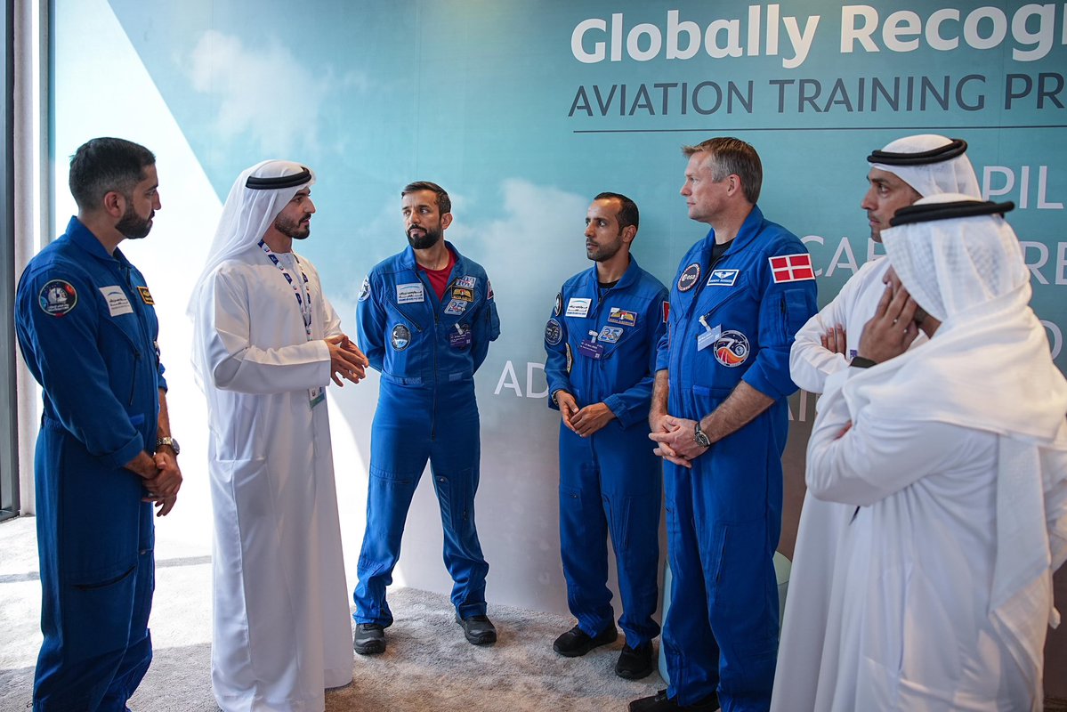 astro_hazzaa's tweet image. At the Dubai Airshow 2025, I always enjoy seeing the newest developments in aviation, the field I worked in before becoming an astronaut. It is evolving rapidly and shares many technologies with space missions and exploration, which makes this experience even more meaningful.