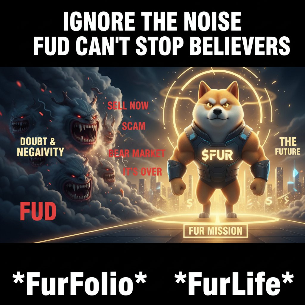 furfolio2024's tweet photo. Ignore the noise π
FUD is everywhere. Doubt. Negativity. Noise.
But believers? We stay focused. We know what $FUR is building. We know the mission.
The noise fades. The believers win. ππ
#FurFolio #FurLife #IgnoreTheFUD #Believers #CryptoPets #ToTheMoon https://t.co/P9z5lIndQk