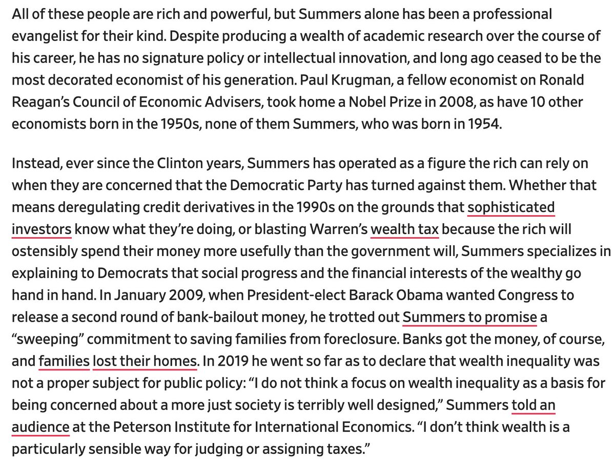 zachdcarter's tweet image. In January 2009, Larry Summers sent a letter to Congress assuring them that the Obama administration would use the bank bailout money to help homeowners. Still one of the more important domestic policy documents of the last 20 yrs, in my view.