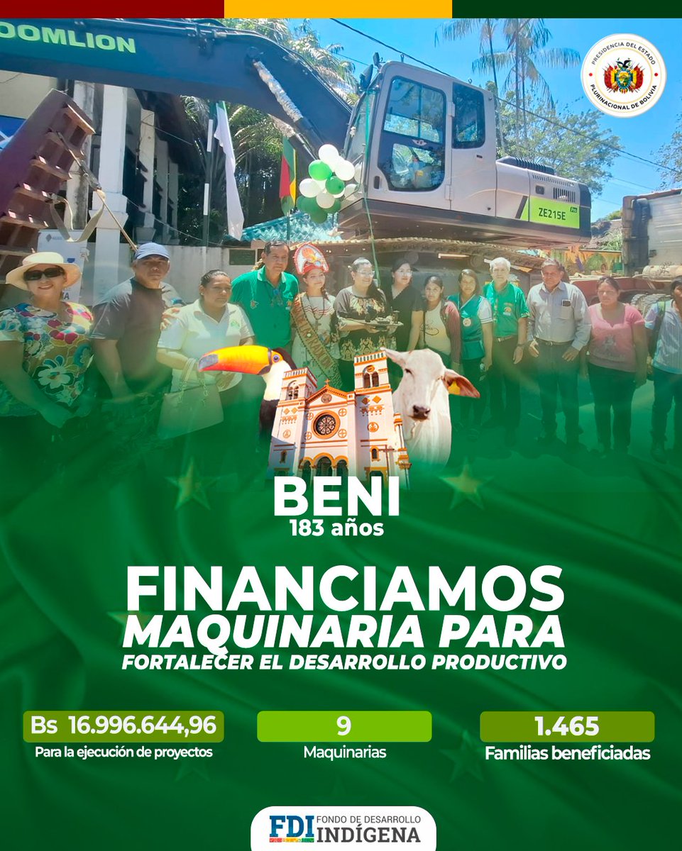 ¡Felicidades #Beni !
#SiempreBolivia