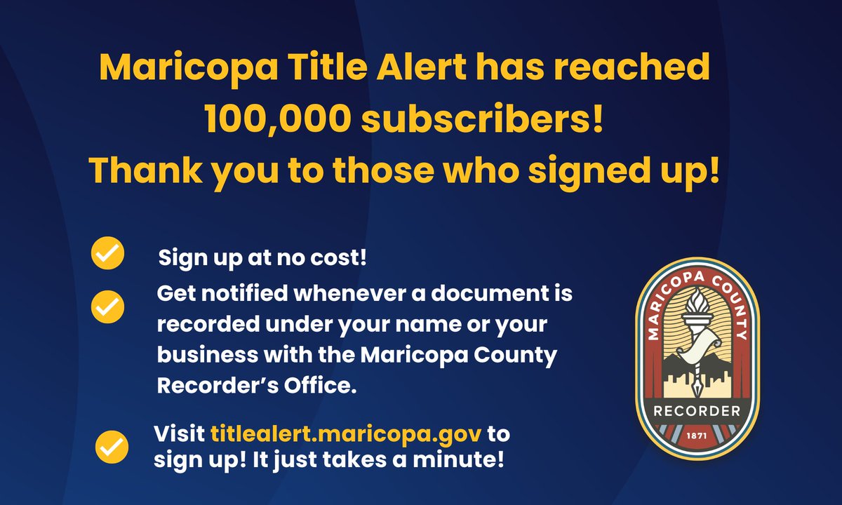 Maricopa County Recorder's Office tweet media