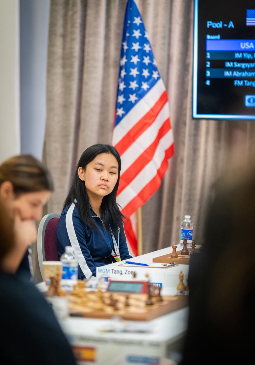 STLChessClub's tweet image. 🎉 The USA Women’s Team is through to the quarterfinals of the FIDE Women’s World Team Championship! 🏆 Finishing in the top 3 of their group, they’re ready to take on the next challenge. Let’s go, team! 🇺🇸♟️

Photos by Lennart Ootes

#STLChessClub