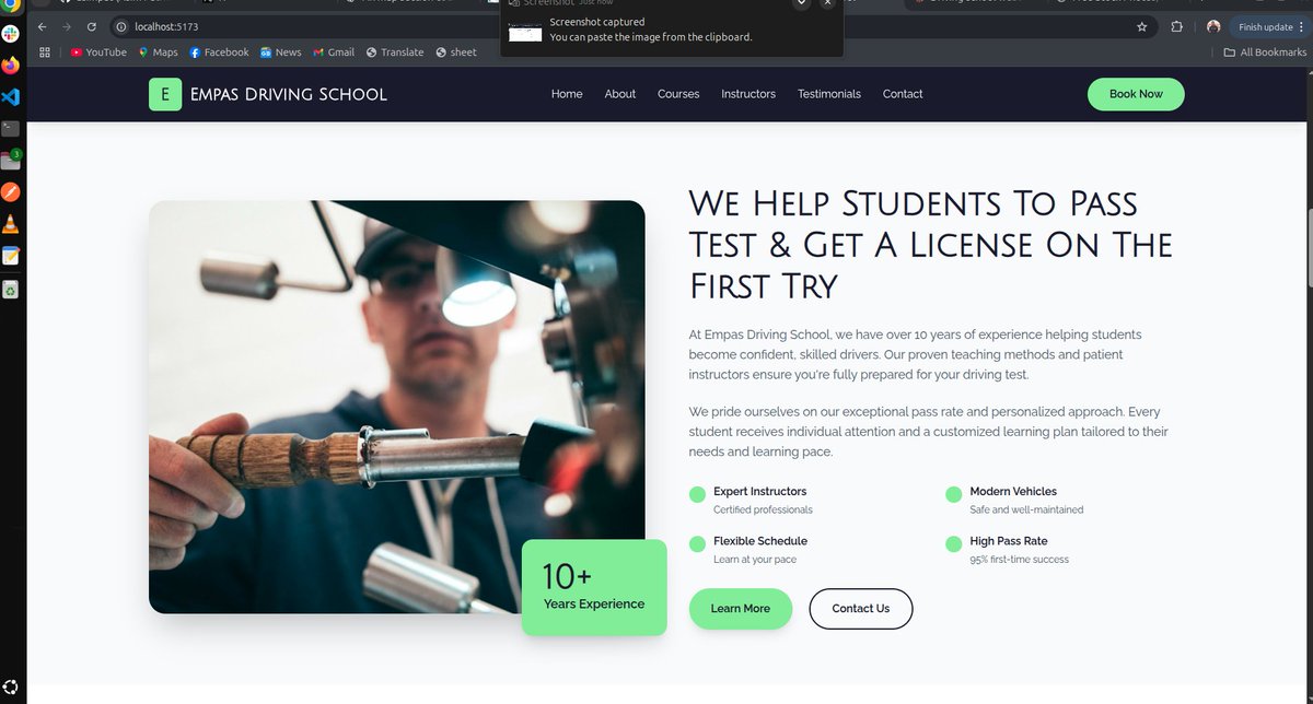 Patoasim's tweet image. Day 64 of {#100DaysOfCode} 

Moved to adding sections that highlights what the school is about, what the school offers and the different prices

Keeping everything simple and easy to understand.

#Django #DRF #React #BackendDev #GodIsWithMe