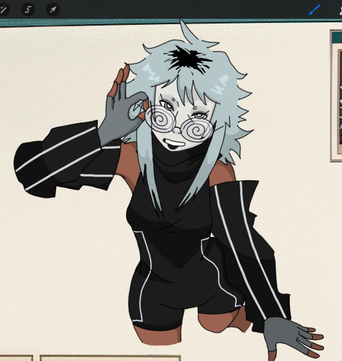 arrozzfreako's tweet image. wip of my #dispatchoc !!! she can see ghosts and converse w them for information, great for blackmail &amp;amp; learning SDN secrets :33 #dispatch