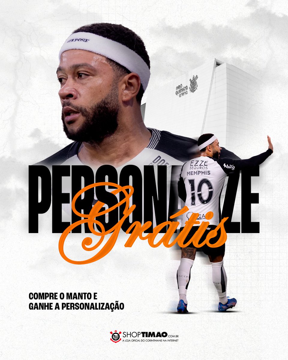 PERSONALIZE GRATUITAMENTE SEU MANTO DO CORINGÃO! 🦅🖤

Por tempo limitado as camisas oficiais estarão com a personalização por nossa conta! 

Acesse agora mesmo a ShopTimão para garantir a sua! 🔗 mla.bs/e9cd724e