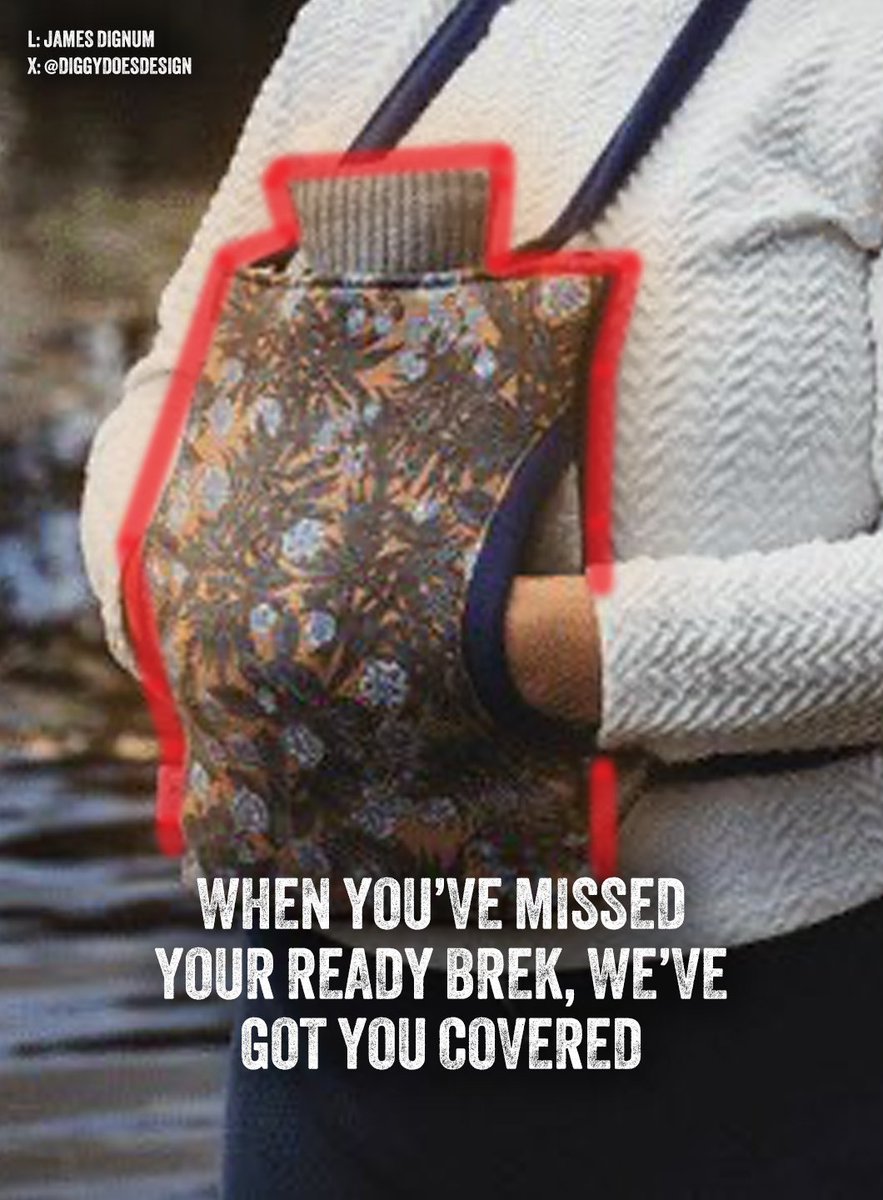 DiggyDoesDesign's tweet image. A very one minute entry for today&apos;s @OneMinuteBriefs brief creating posters to advertise #WearableHotWaterBottles 🥶 📷