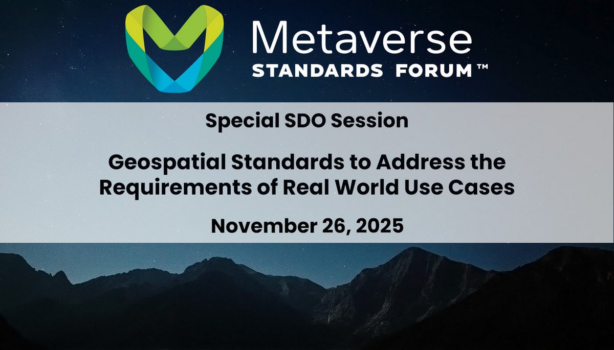 Metaverse Standards Forum tweet media