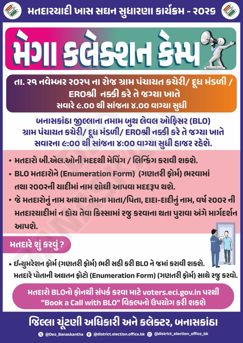 District Election Office Banaskantha tweet media