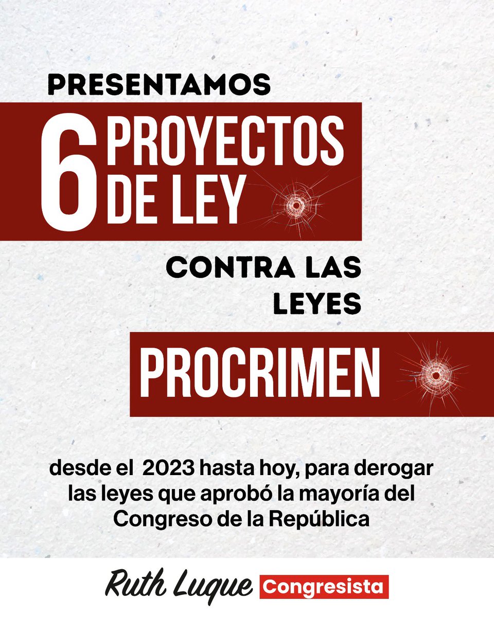 RuthLuqueIbarra's tweet image. 📢 Las leyes que facilitan la impunidad no nos dan más seguridad. 

Cuando la normativa debilita la capacidad del Estado para investigar, sancionar o prevenir delitos, el resultado es siempre el mismo: más violencia, y menos confianza ciudadana.
Derogar las leyes que…