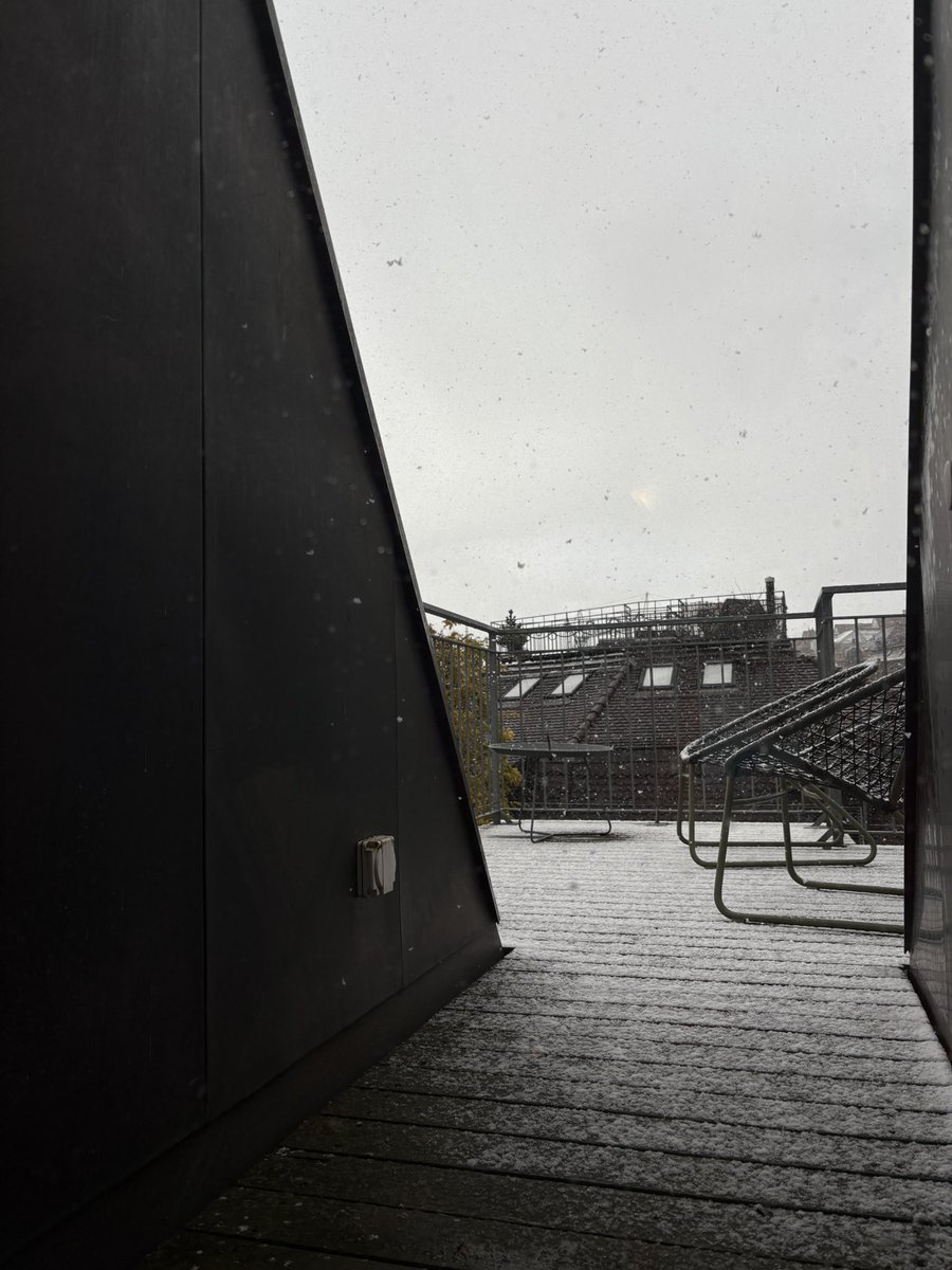 design_thyme's tweet image. GM from Switzerland 

It’s snowing!