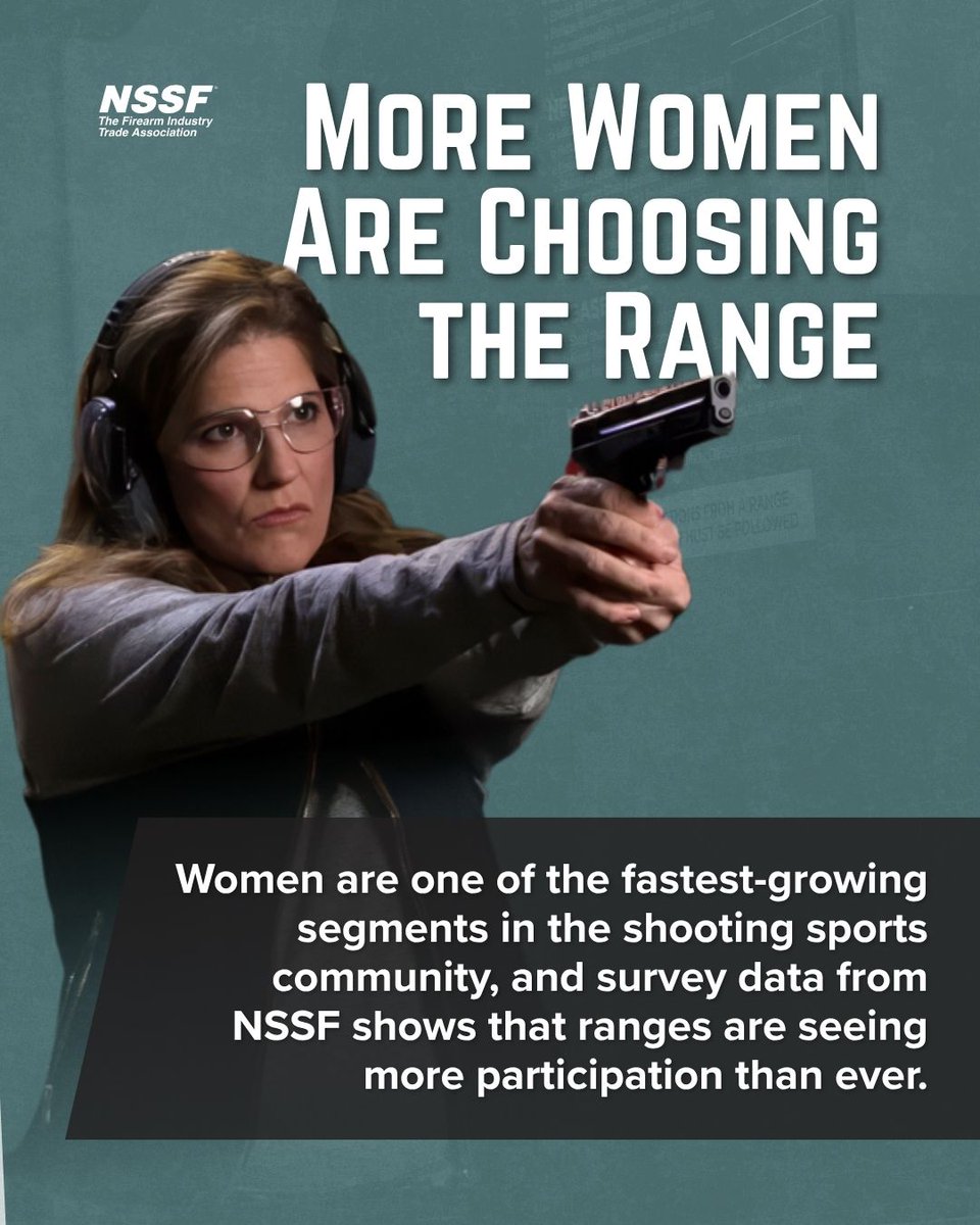 LetsGoShootUSA's tweet photo. More women than ever are finding confidence, community &amp; purpose through the shooting sports – thanks to @NSSF’s #FirstShots program &amp; its partners, who make learning safe, welcoming &amp; empowering. 👭

Find ranges with women’s programs

👉 https://t.co/heiBGPBnJM

#LetsGoShooting https://t.co/lzs7zPbuIc