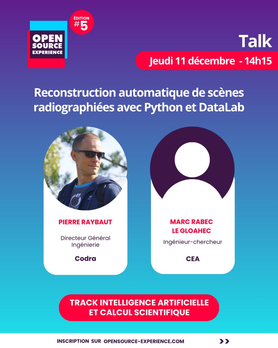 OSXP_Paris's tweet image. Découvrez trois conférences phares du 11 décembre à Open Source Experience 2025 et leurs experts ! 🎤

📌 Découvrez le reste du programme et inscrivez-vous pour ne rien manquer : opensource-experience.com/creer-mon-badg…

#osxp2025