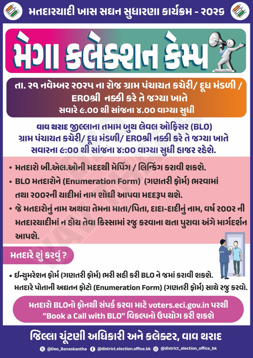District Election Office Banaskantha tweet media