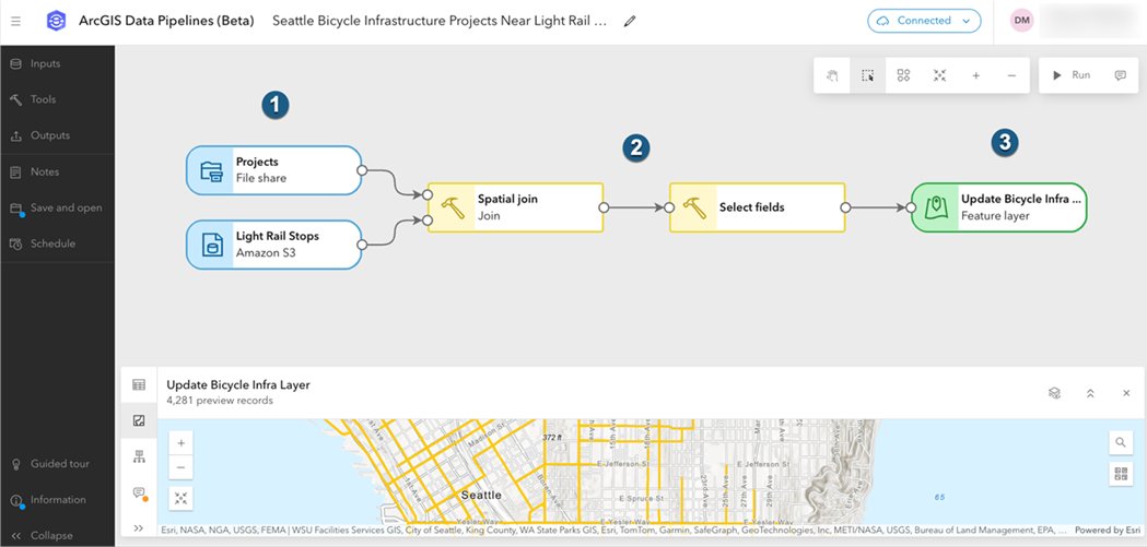 GIS_Bandit's tweet image. Introducing #ArcGIS #Data Pipelines (Beta) in #ArcGISEnterprise 12.0 tinyurl.com/3tyf2zkp 

#DataMgmt #ETL #GIS #esri #GISChat #geospatial @Esri @EsriFederalGovt @EsriSLGov @ArcGISXprise @URISA
