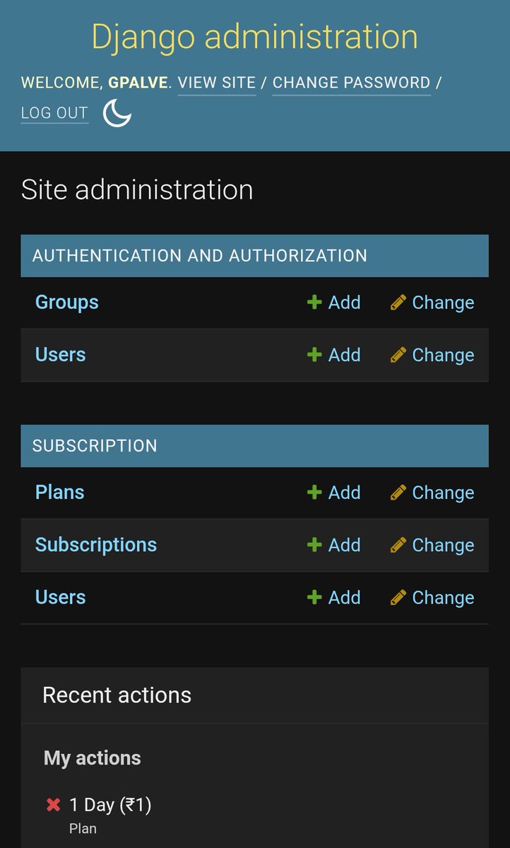 optimistic_otl's tweet image. Django admin is so clean and clear
#djangoframework