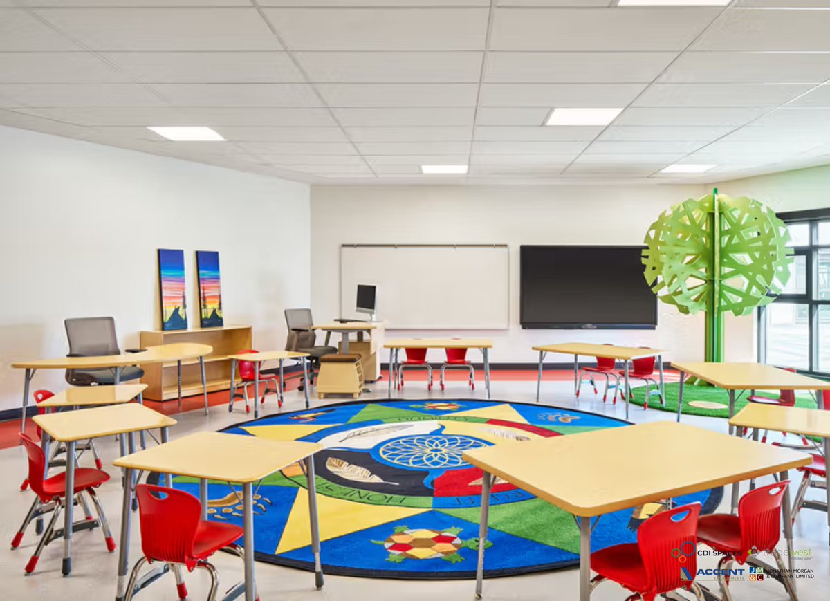 accentlearn's tweet image. We’re thrilled to have furnished the new Theresa C. Wildcat Early Learning Centre - a 2,721 m² facility designed for 232 young learners in the Maskwacis community🤩 

Learn more about this project: hubs.la/Q03TBnR10 

#projectspotlight #creatingspaces #transforminglives