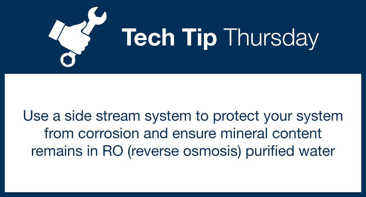 PVIWaterHeaters's tweet image. To protect your system from corrosion, use a side stream system to ensure some mineral content remains in RO (reverse osmosis) purified water. Learn more: ow.ly/NiJ450XoEwj #PVI #TechTipThursday #SideStreamSystem