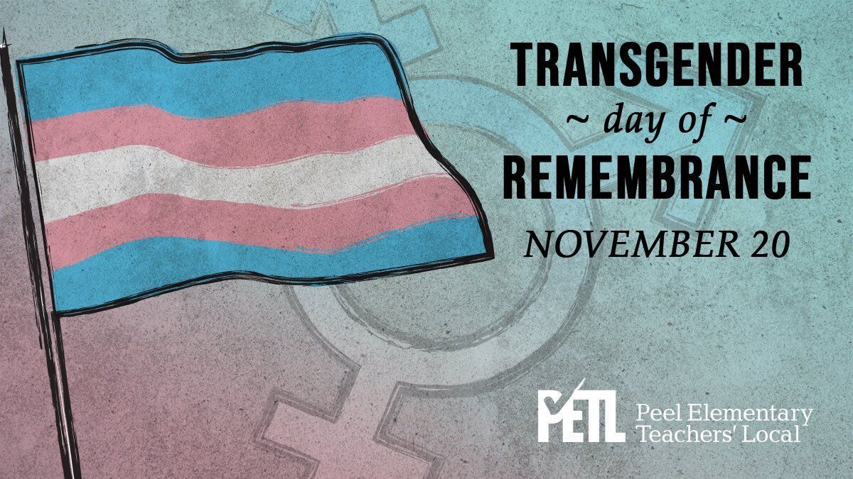 ETFOPeel's tweet image. Today we honour trans lives lost to hate, violence, and neglect. This rise in transphobia isn’t random; it’s fueled by growing fascism that targets marginalized communities to divide us. We grieve, we resist, and we fight for safety, dignity, and liberation. #PETL #ETFO #OnLab