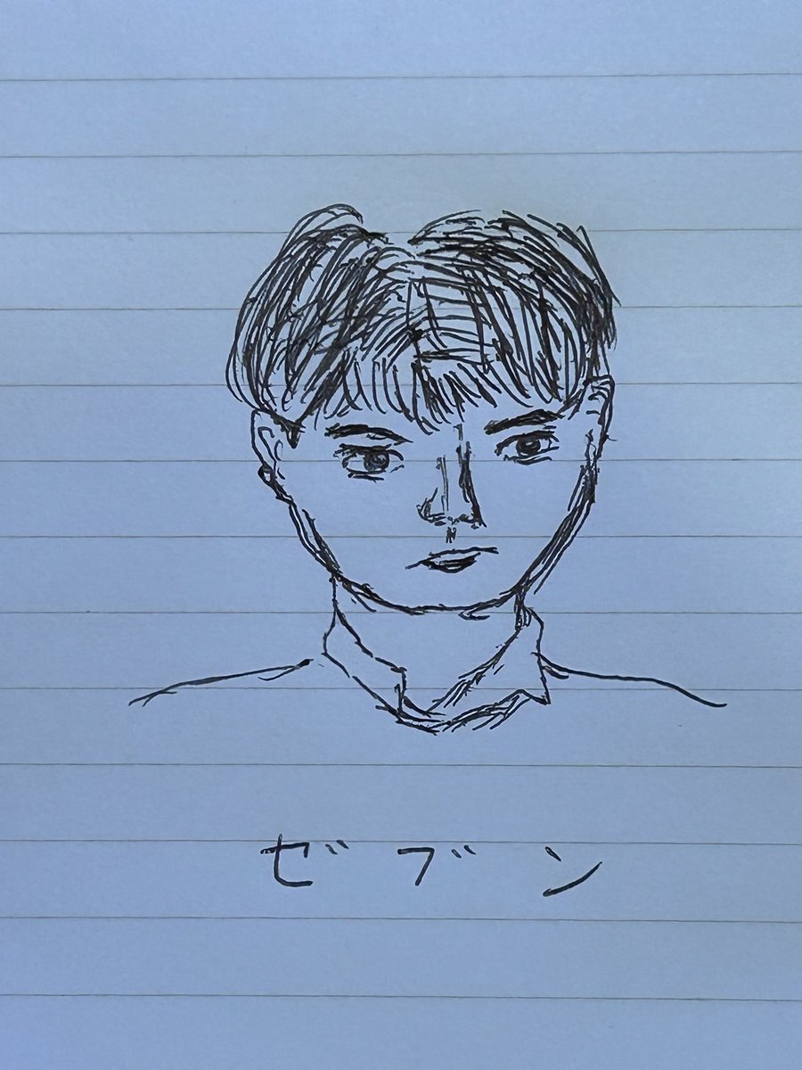 似顔絵　チェンマイ様 ゼブンの似顔絵を描きました🖼️ #今日好きになりました #チェンマイ編