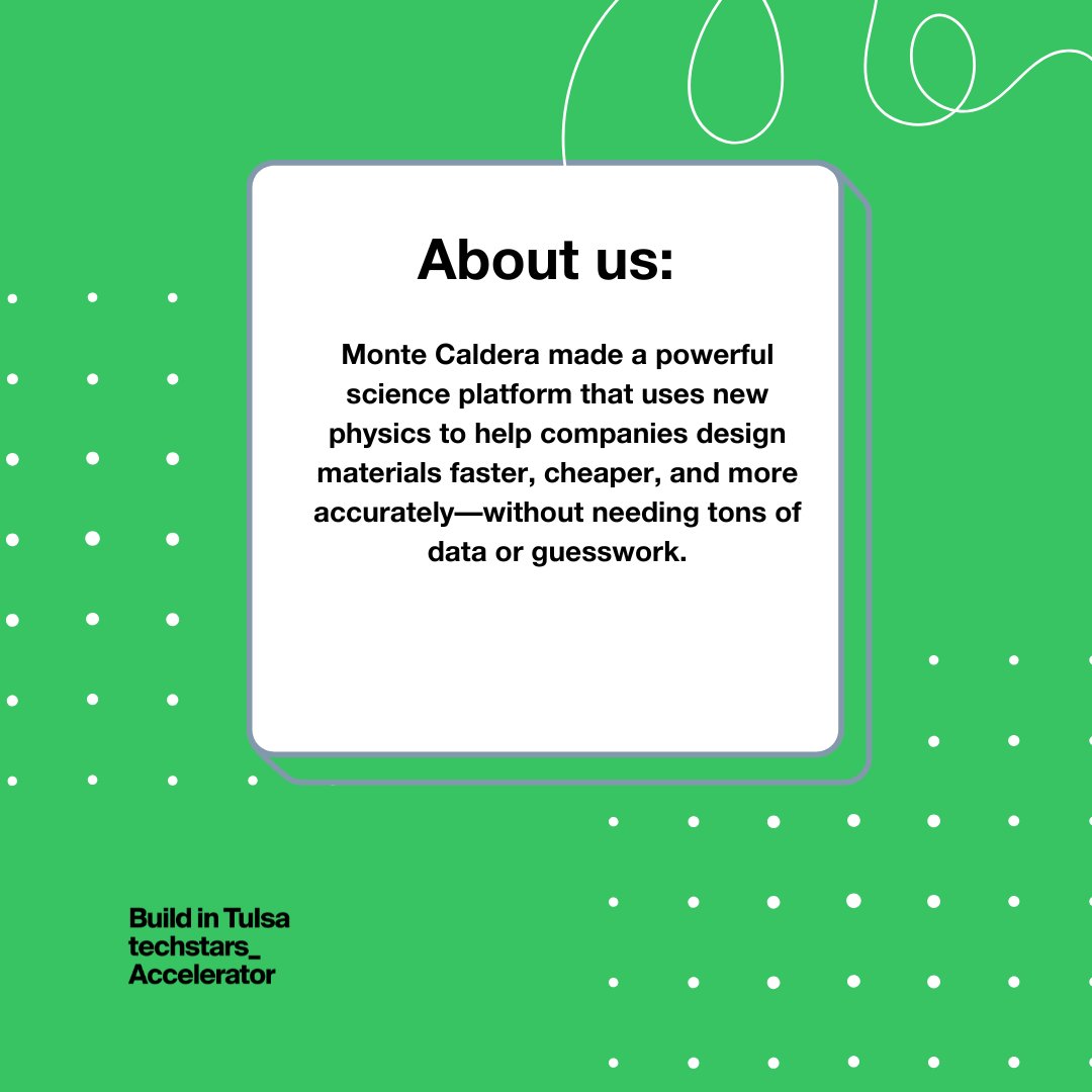 Faster discovery, smarter materials, and science that scales. Catch Hector and Luis with the rest of the Fall 2025 Techstars Tulsa Founders on stage at Demo Day:
📅Date:Dec 3rd
⌚Time: 5:30 PM
🏛️Location: Philbrook Museum.

RSVP using this link 👉🏾 tsta.rs/MIUM50XtBu9