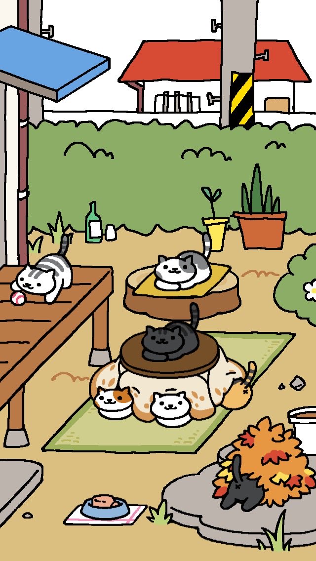 __maumau's tweet photo. #ねこあつめ 
こたつの吸猫力すごい https://t.co/yh0wUx5wBl
