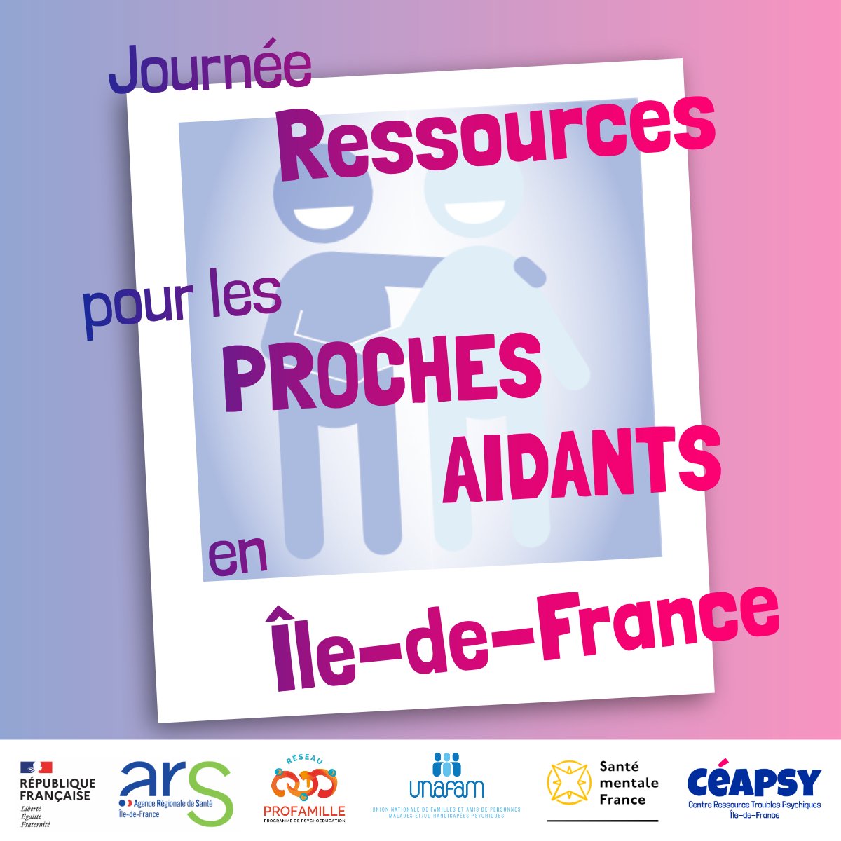 🧠📢2e Journée accompagnement des proches #aidants de personnes souffrant de #troublespsychiques en IDF : comment aller ensemble vers le #rétablissement ?

📆Mar 16 déc, 8h30-16h30, <a href="/CampusCondorcet/">Campus Condorcet</a>

▶️INSCRIPTION : ow.ly/O9js50XtlIJ

▶️PROGRAMME : ow.ly/BQv550XtlII