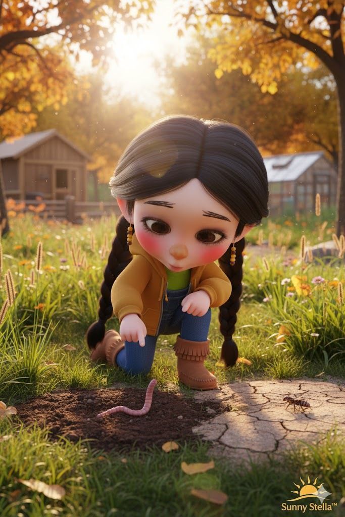 I_amShiningStar's tweet image. Soil differences give clues too. Stella learns that darker, softer soil attracts worms, while dry areas attract insects.

#NatureLearning #KidScience #SunnyStella #BackyardFun #STEMKids