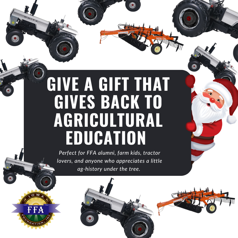 IAFFAFoundation's tweet photo. πποΈ Holiday shopping is on in Iowa! Before the Black Friday/Cyber Monday chaos hits, snag the π Iowa FFA Collectible Toy Tractor. Limited stockβdonβt wait! ππ
Shop: https://t.co/VZO92rTebh
#IowaFFAFoundation #ToyTractor https://t.co/lesud9NTz4