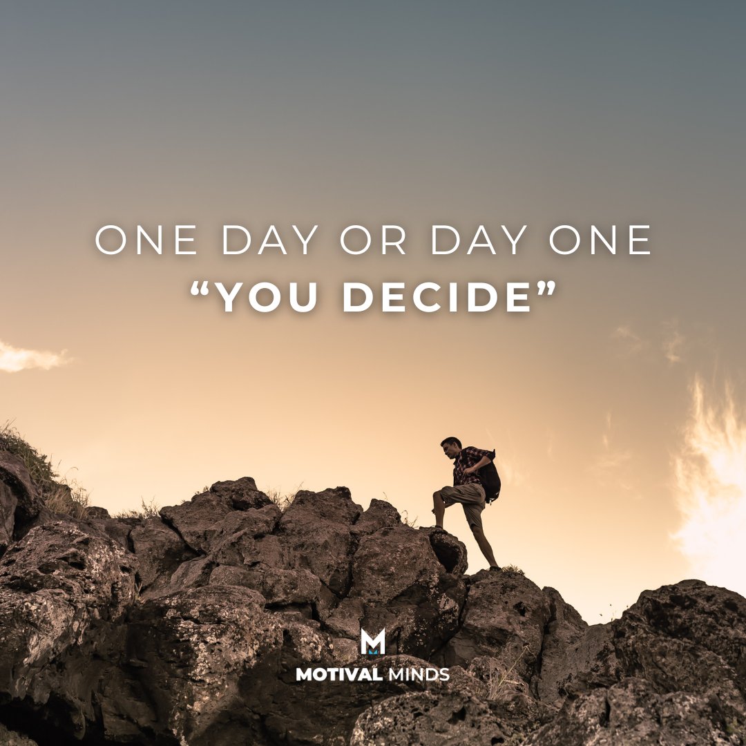 Stop postponing what you know you need to start. There is no such thing as a "perfect moment." The moment is now.
​What are you choosing today? The excuse or the effort?
​#DayOne #Motivation #StartingNow #ActionTaker #NoExcuses #MotivalMinds