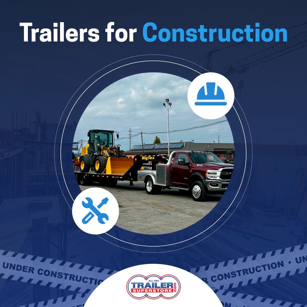 TrailerSStore's tweet image. Are you ready to take your #construction #business to the next level? 🚧 A trailer from All Pro Trailer Superstore can help expand your capabilities and take on bigger projects. Explore our inventory today: buff.ly/w57J2k1