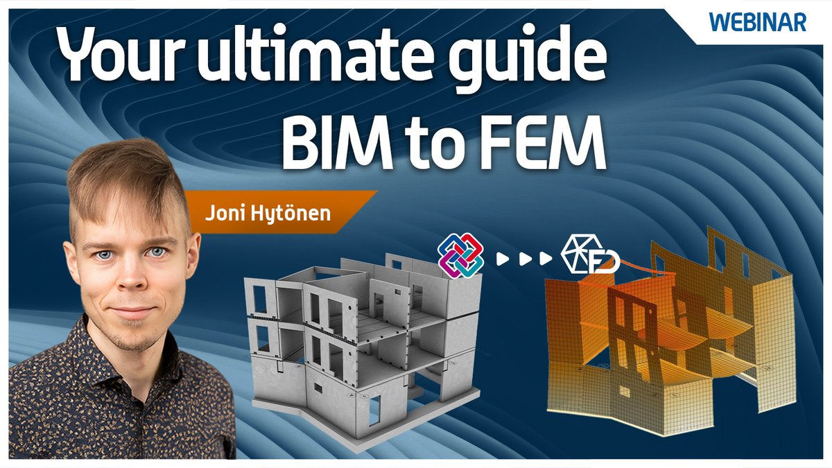 StruSoft's tweet image. Automatic conversion from BIM to FEM has been promised for years, but in practice, it’s rarely fully automatic. Still, BIM models can significantly speed up FEM generation if you know the right techniques.

Register for our free webinar: tinyurl.com/7894t8sr

#StruSoft