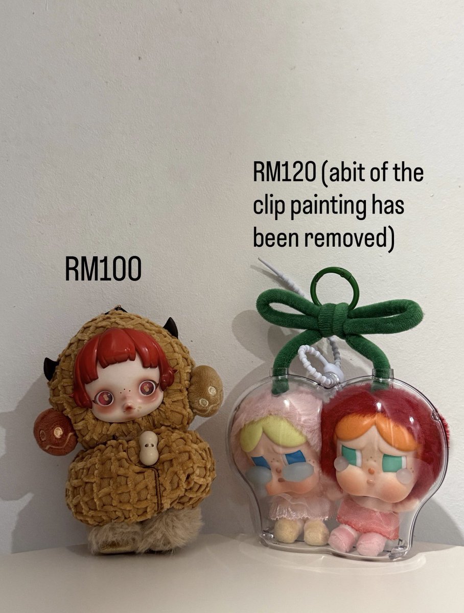 _arMYracle's tweet photo. Selling Sealed and Unsealed Popmart Figurines
Crybaby
Labubu
Molly
Skullpanda
Hirnono
Hello Polar

*COMES WITH BOX AND CARD*
#wtspopmart #popmart https://t.co/fzVjbBxXZP