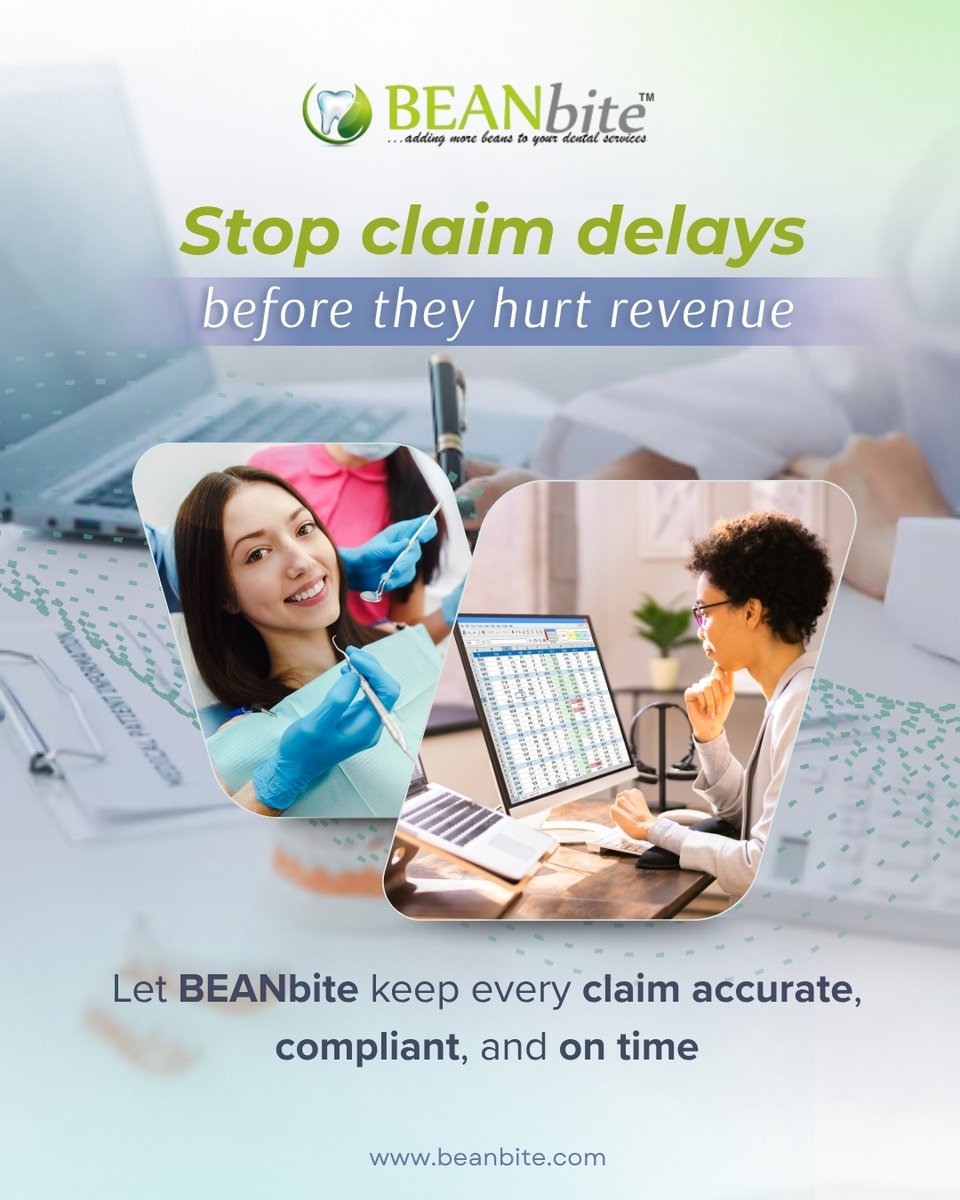 BEANbite's tweet image. Are claim delays slowing you down?❌Small errors cause big disruptions, but not anymore.
Let BEANbite handle your billing with clean, accurate, and timely claim submissions📄
📲Call us at (424) 262-9055
🌐 Visit: beanbite.com
#dentalbilling #claimdenials #billingerrors