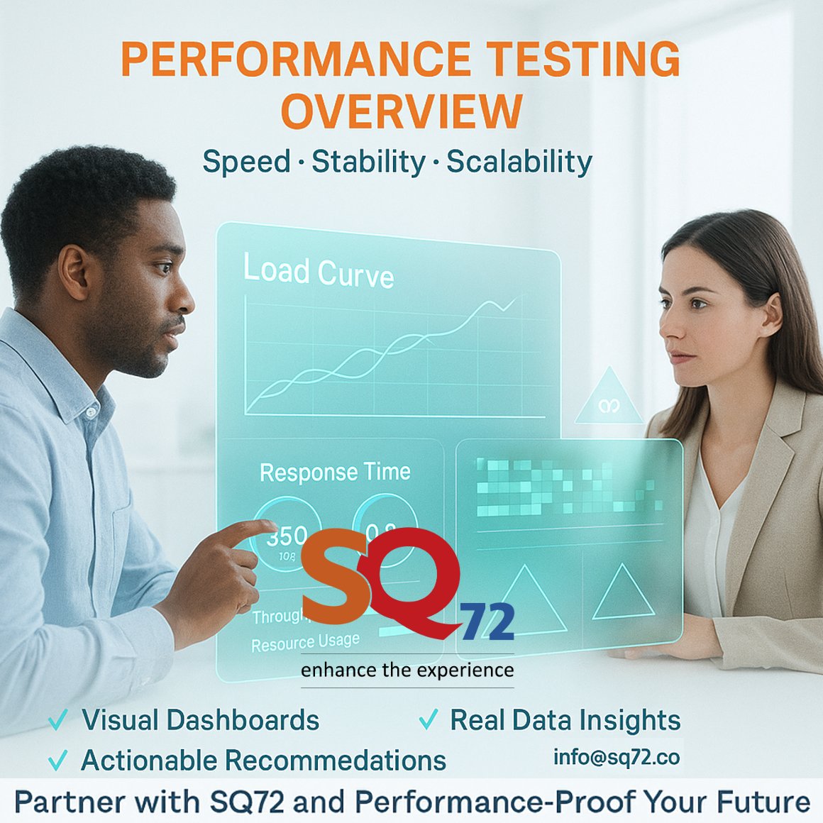 SQ72Testing's tweet image. SQ72 exposes performance risks before your users feel them.
Load, stress, soak, scalability &amp;amp; cloud benchmarking — all visualised clearly.
Performance testing starts now.
🌐 sq72.co
#PerformanceTesting #SoftwarePerformance #QualityEngineering #TestAutomation