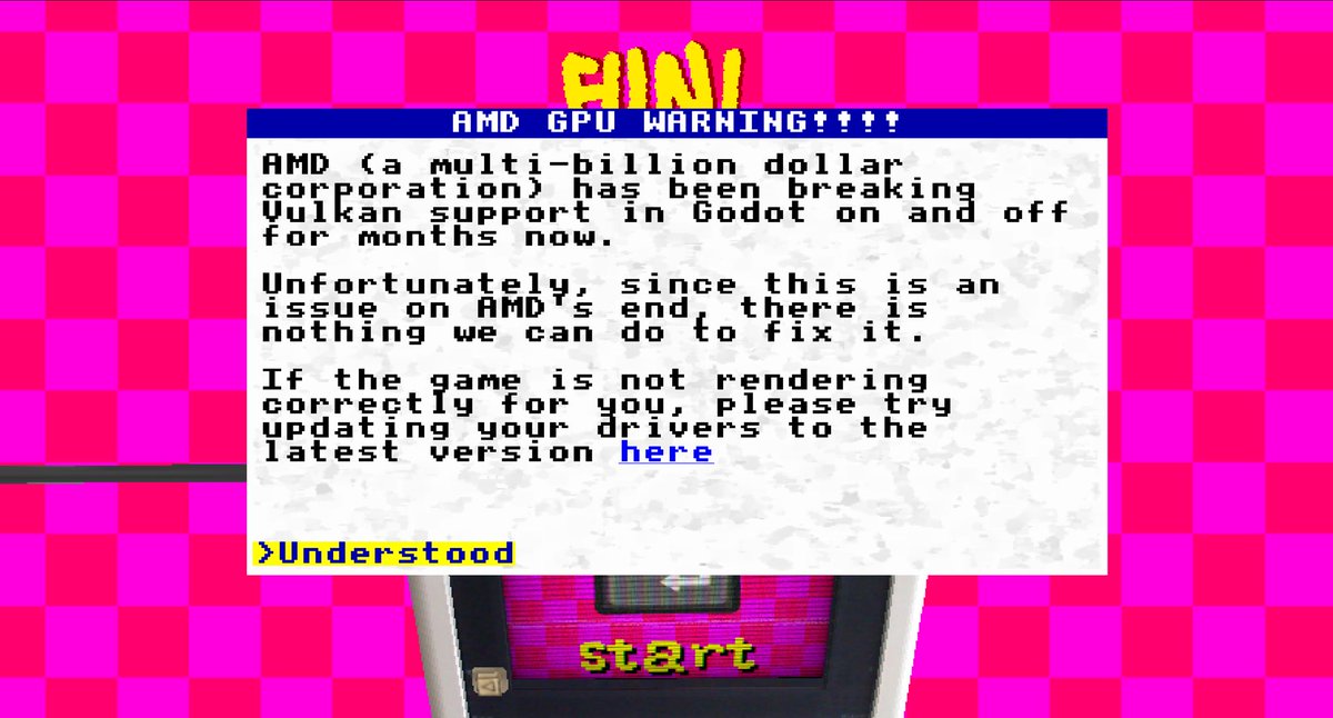 had to add this warning to the main menu cuz AMD keeps breaking Vulkan 😡😡