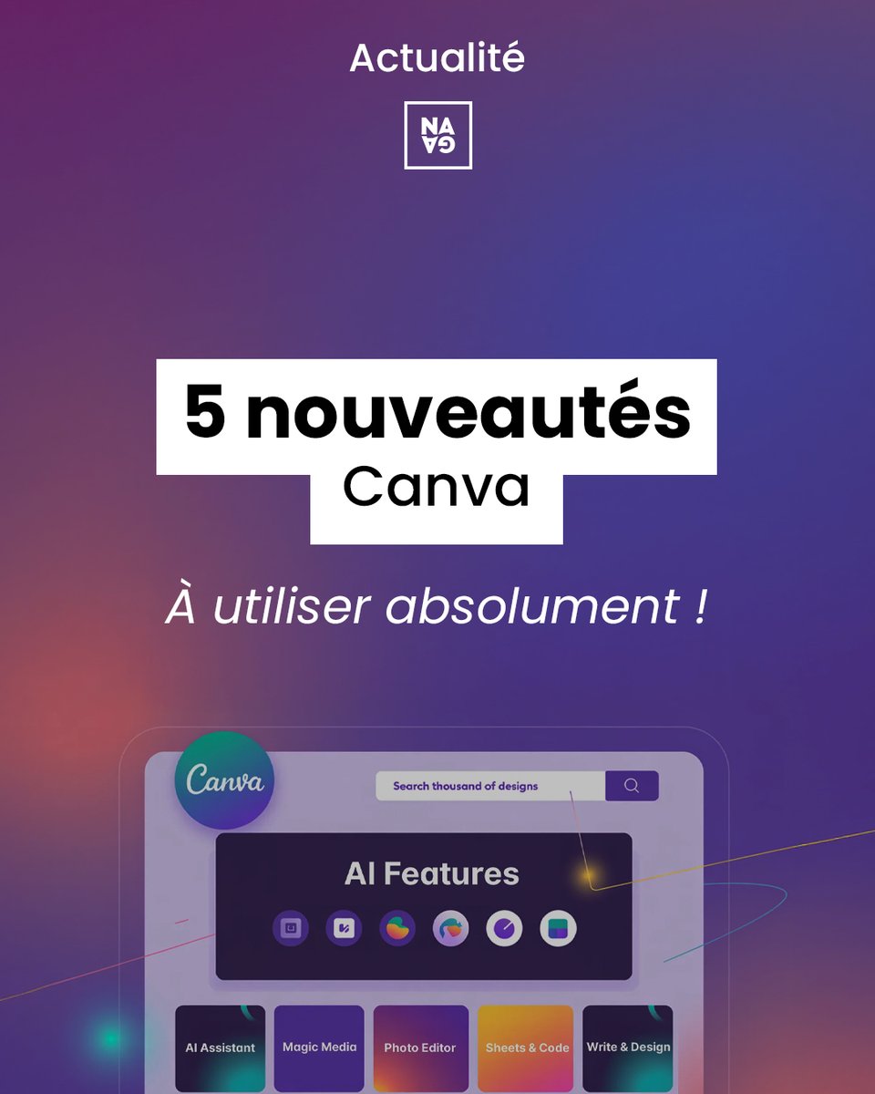 🚀 Canva frappe fort avec une mise à jour majeure !
Découvrez les nouveautés qui vont changer la donne :
✨ Éditeur vidéo repensé
✨ Création d’emails + export HTML
✨ Nouveau modèle d’IA “qui comprend le design”
✨ Assistant Ask @‌Canva
✨ Outils marketing &amp; ads intégrés