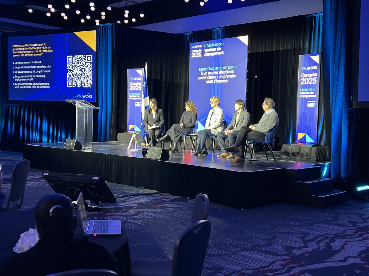 🎉 C'est parti! Le #Congrès2025APCHQ débute maintenant au CECi de Trois-Rivières.
 
Deux jours pour transformer l'habitation au Québec 🏗️
 
Suivez les temps forts en direct! 

#APCHQ #polqc #ConstructionQC