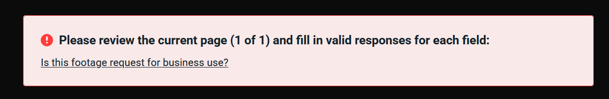 oniviagames's tweet photo. @NFLFilms Hey, I can't apply for a footage license, but the page asks me to confirm this. However, in the form, there are no fields that match the request. https://t.co/FLyYG9XgS8