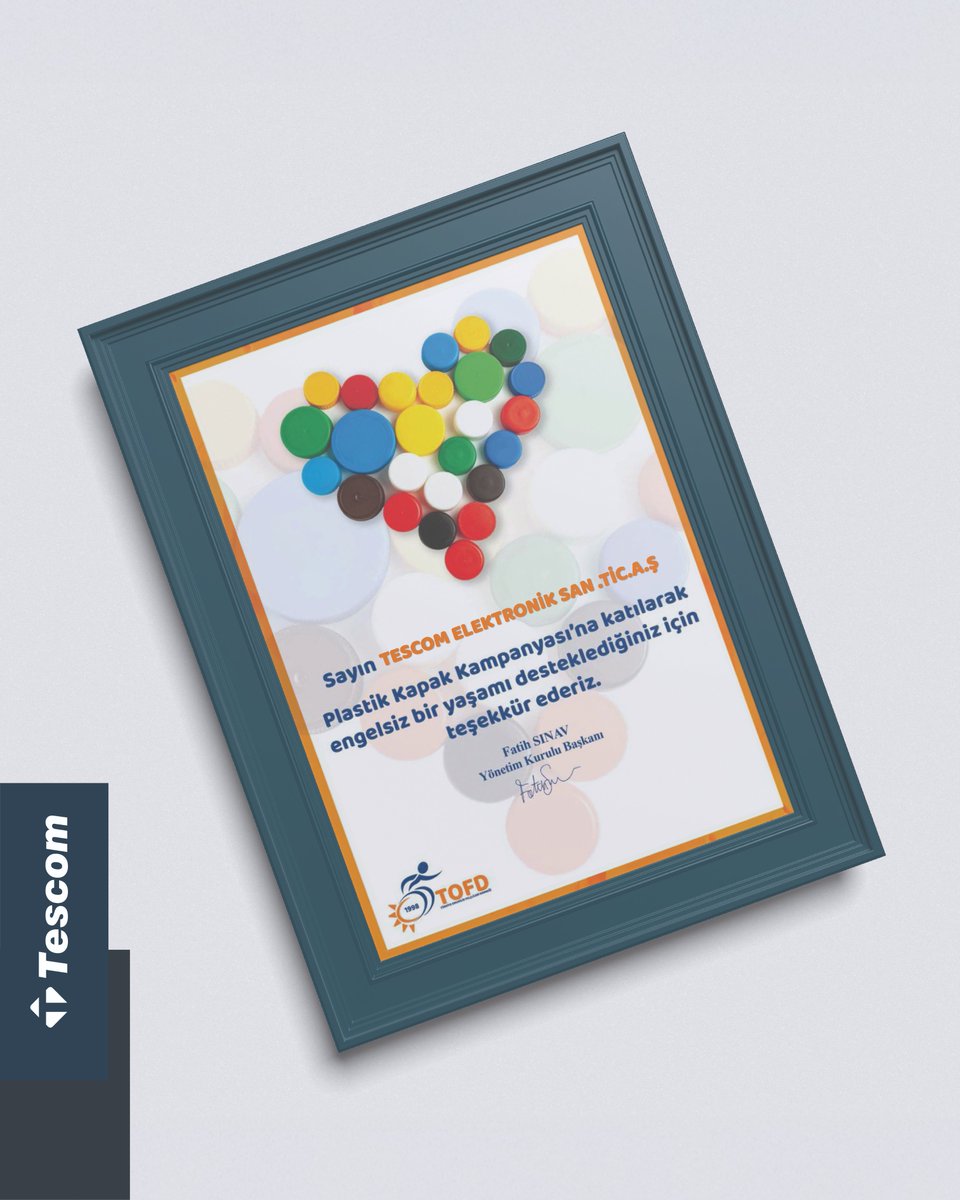 TESCOM_UPS's tweet image. Tescom olarak Türkiye Omurilik Felçlileri Derneği’nin plastik kapak kampanyasına desteğimizi sürdürüyoruz. Engelsiz bir yaşam için TOFD ile birlikte fark yaratmaya devam ediyoruz. 💙

@tofdgenelmerkez

#Tescom #TOFD #PlastikKapakKampanyası #EngelsizYaşam #SosyalSorumluluk