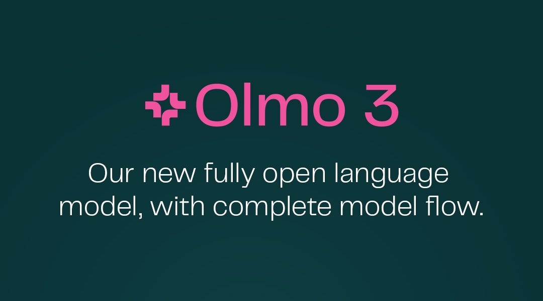 emmacartersay's tweet image. Olmo 3: America’s truly open reasoning models We present Olmo 3, our next family of fully open, leading language models. interconnects.ai/p/olmo-3-ameri…