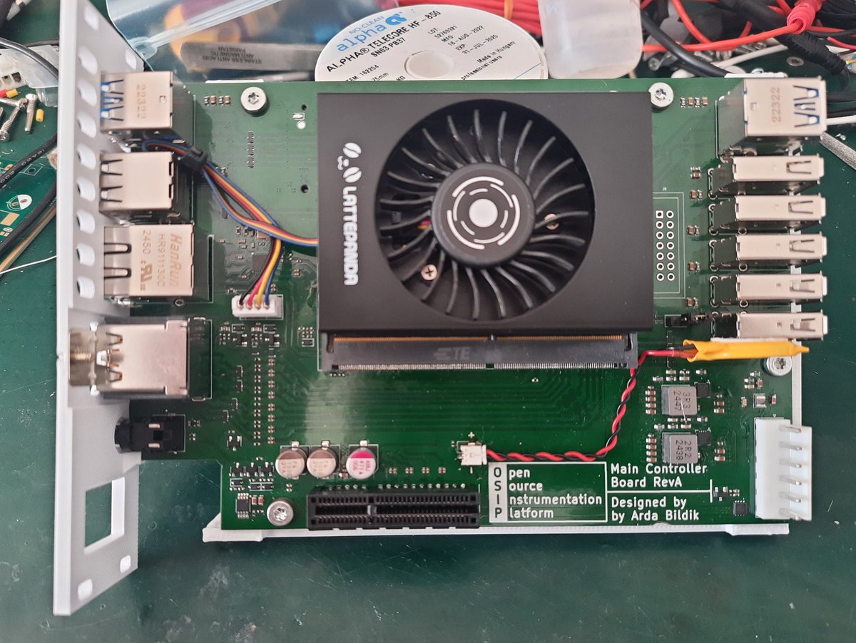 arda_bildik's tweet image. After a long time waiting the OSIP Controller powered by a Lattepanda Mu from @LattePandaCN has arrived! 🥳
 PCB was manufactured and semi assembled by @HQ_NextPCB in a collab with them. Now its time to really do some stuff and get this beauty working as it is suppose to be.