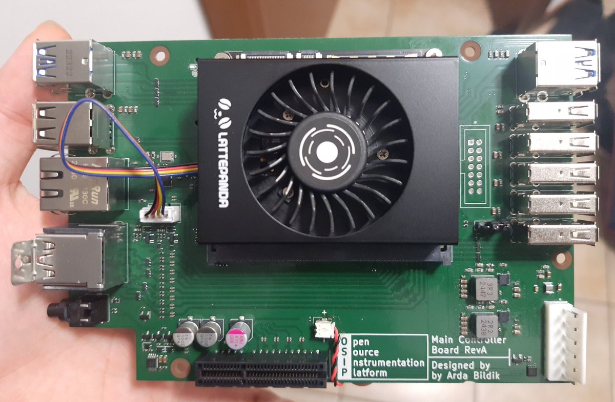 arda_bildik's tweet image. After a long time waiting the OSIP Controller powered by a Lattepanda Mu from @LattePandaCN has arrived! 🥳
 PCB was manufactured and semi assembled by @HQ_NextPCB in a collab with them. Now its time to really do some stuff and get this beauty working as it is suppose to be.