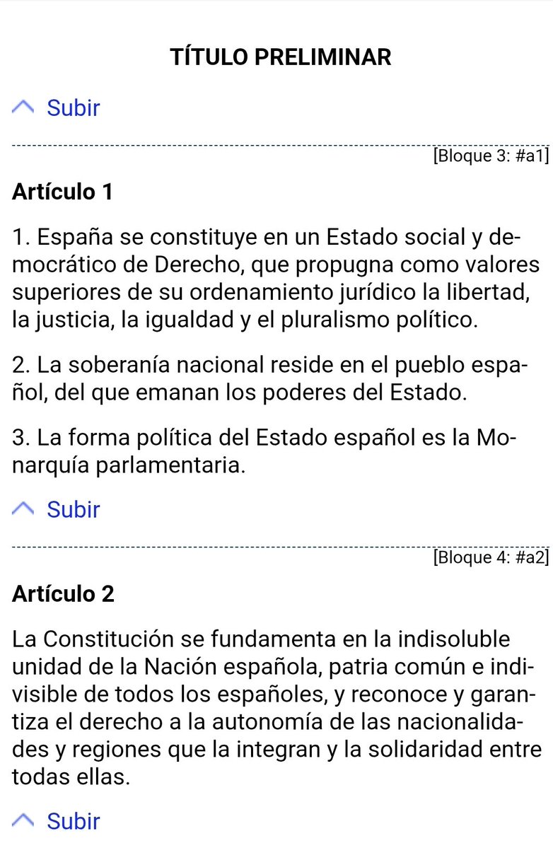 Els articles 1.3 i 2 de la Constitució Espanyola són expressió del testament polític de Francisco Franco. 

50 anys després de la seva mort, la voluntat d'un dels caps del cop d'estat de 1936 i líder de la dictadura criminal posterior continua dictant les lleis espanyoles.