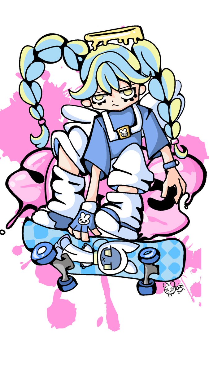 Street angel  #digitalart #skateboading #CLIPSTUDIO