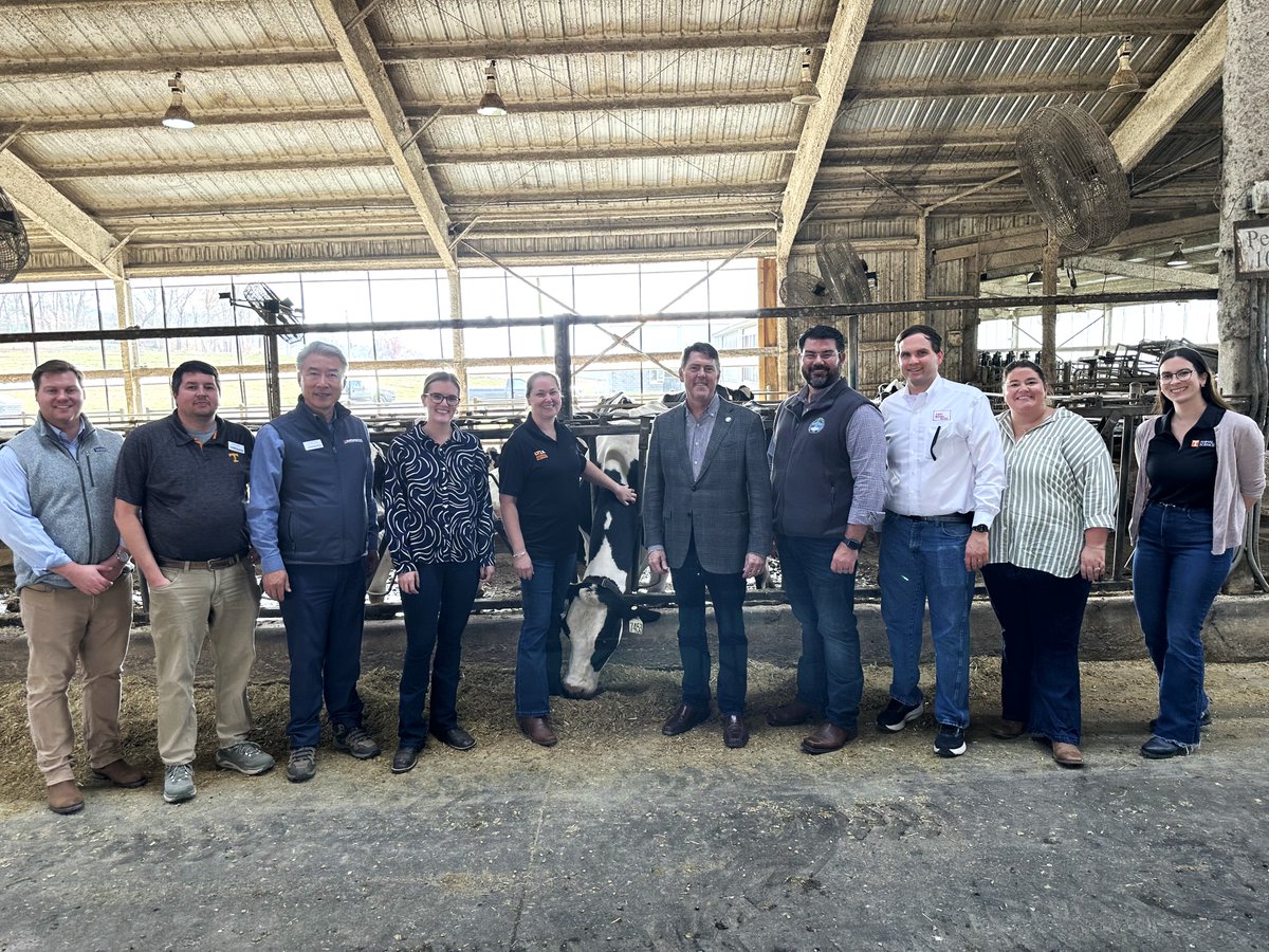 We were honored to host Senators Shane Reeves and Bobby Harshbarger this week. Their visit to the Little River Dairy at the East TN AgResearch &amp; Education Center showcased our robotic milkers, emphasizing advancements in precision ag &amp; workforce training.