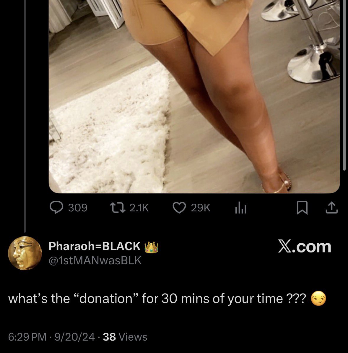 GabTheGem's tweet image. Yet you’d gladly pay for some of my time.. these insults will never hit wit me cuz you niggas would GLADLY get on your knees for me if i gave you the chance. FOH.