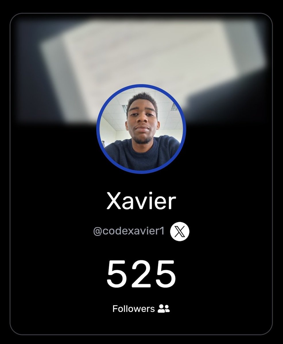 Codexavier1's tweet image. Lets #follobackforfolloback. Comment