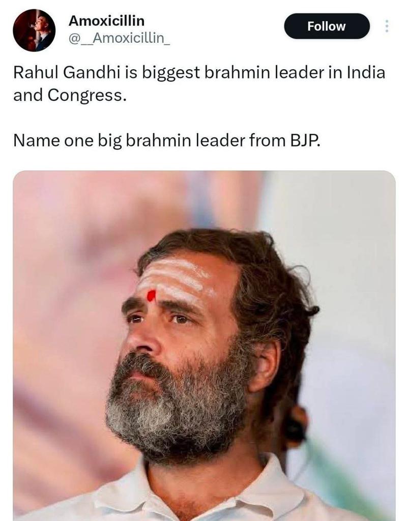 PADHYPRASANKRT2's tweet image. पारसी बाप और ईसाई मां का बेटा पूरे भारत का सबसे बड़ा ब्राह्मण है?

है कोई पप्पू की टक्कर का कट्टर ब्राह्मण इस ब्रह्माण्ड में 🤔🤔